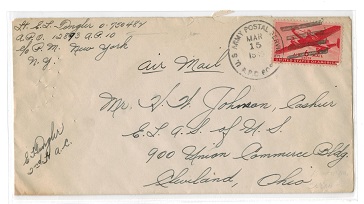 SUDAN - 1945 U.S.ARMY POSTAL SERVICE/APO 608 cover used by US troops stationed at Khartoum.