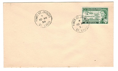 ST.LUCIA - 1959 unaddressed cover from FONDS ST JACQUES.