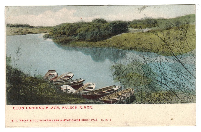 ORANGE RIVER COLONY - 1906 postcard to UK used at KROONSTADT.