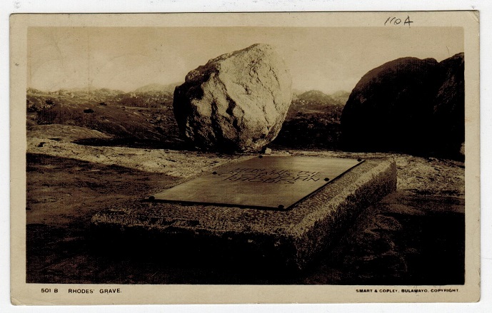 RHODESIA - 1908 postcard addressed to UK used at GATOOMA.