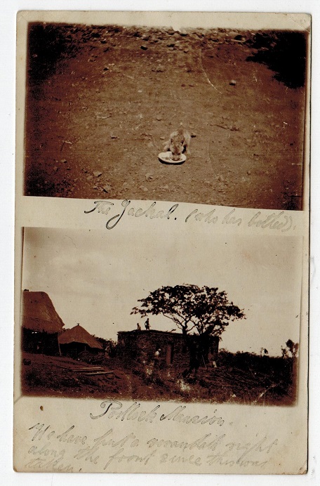 RHODESIA - 1909 postcard addressed to UK used at MAZOE/S.RHODESIA.