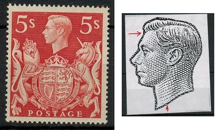 GREAT BRITAIN - 1939 5/- red 