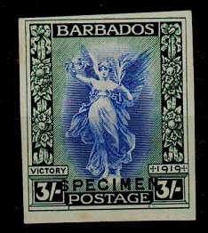 BARBADOS - 1920 3/- 