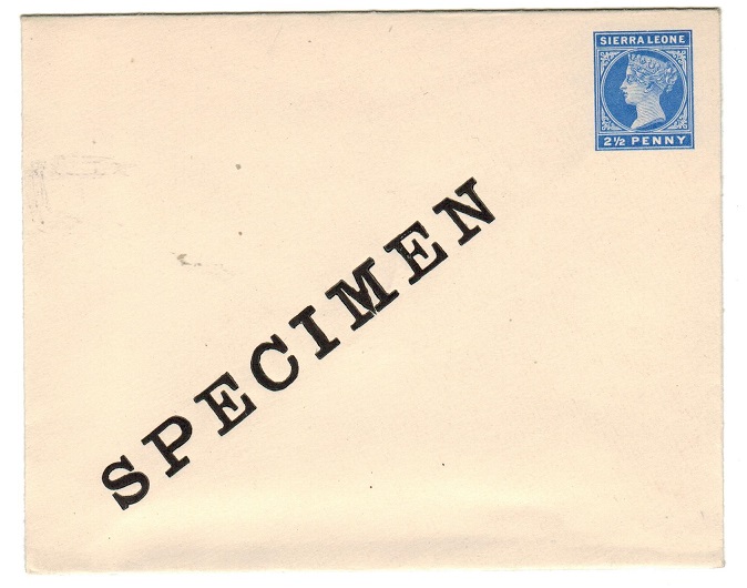 SIERRA LEONE - 1898 2 1/2d ultramarine PSE unused with SPECIMEN handstamp.  H&G 2.