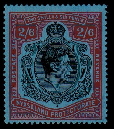 NYASALAND - 1938 2/6d mint.  SG 140.