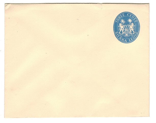 SIERRA LEONE - 1960 (circa) 3c PSE unused.