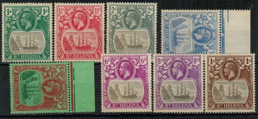 ST.HELENA - 1922-37 1d to 1/- 