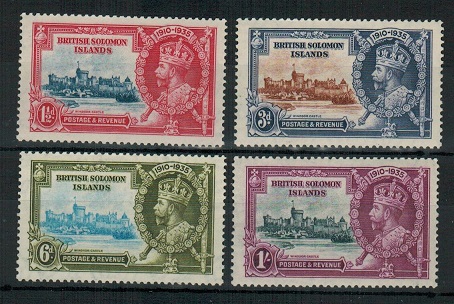 SOLOMON ISLANDS - 1935 Silver Jubilee set U/M.  SG 53-56.