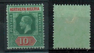 NORTHERN NIGERIA - 1912 10/- fine mint.  SG 51.