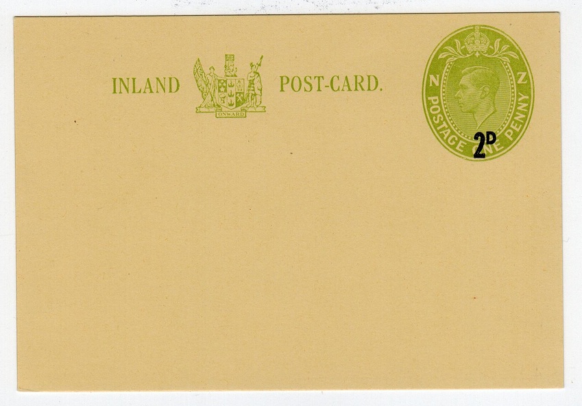NEW ZEALAND - 1953 2d on 1d PSC unused.  H&G 43.