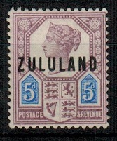 ZULULAND - 1893 5d dull purple and blue fine mint.  SG 7.