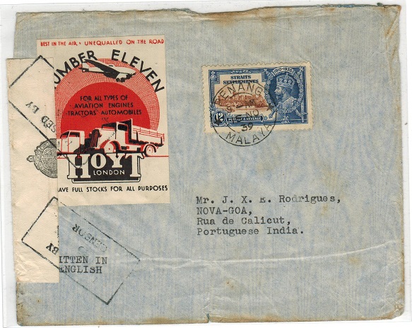 MALAYA - 1939 12c 