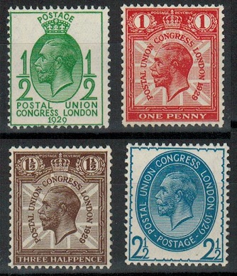GREAT BRITAIN - 1929 1/2d to 2 1/2d 
