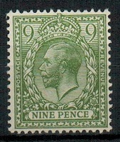 GREAT BRITAIN - 1924 9d olive green unmounted mint.  SG 427.