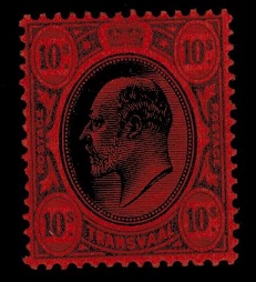 TRANSVAAL - 1907 10/- black and red mint.  SG 271.
