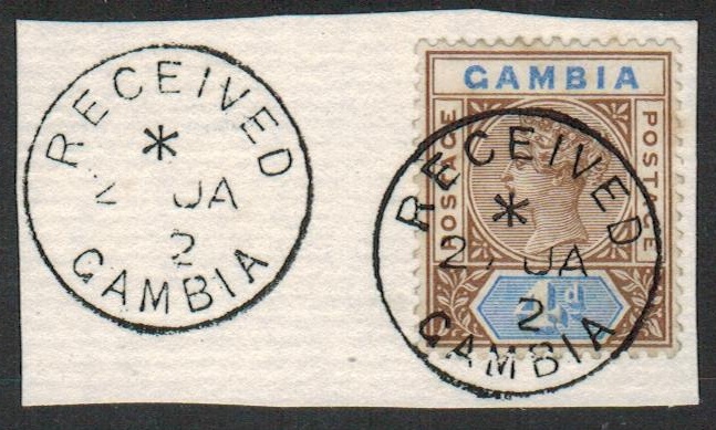 GAMBIA - 1898 4d 
