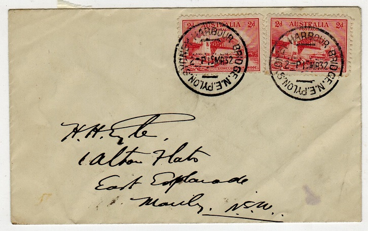 AUSTRALIA - 1932 local cover with 2d 