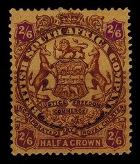 RHODESIA - 1896 2/6d brown and purple mint.  SG 48.