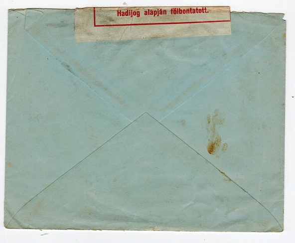 HUNGARY - Cover to Denmark via the RED CROSS with ZENS h/s on front