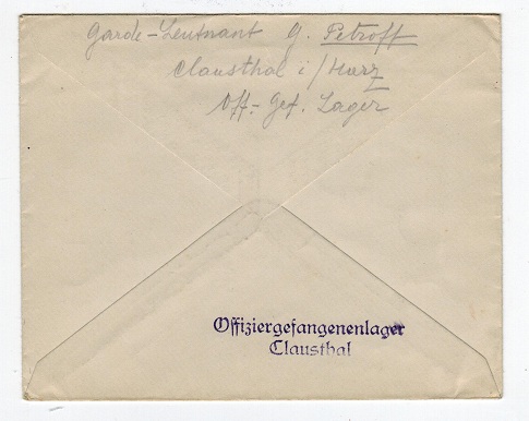 GERMANY - WW2 stampless cover to Denmark.