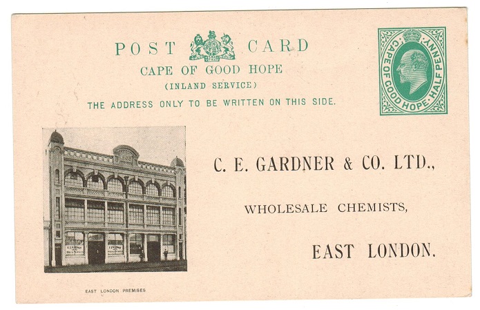 CAPE OF GOOD HOPE - 1903 1/2d green PSC 