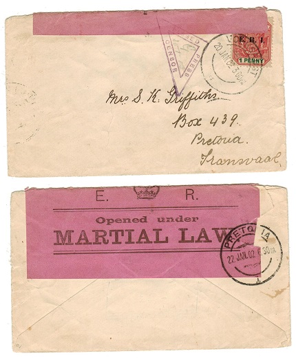 TRANSVAAL - 1902 OPENED UNDER MARTIAL LAW 