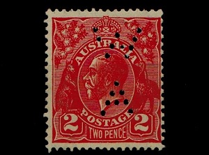 AUSTRALIA - 1931 2d golden scarlet mint with 