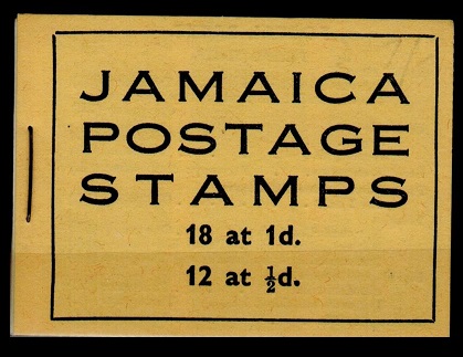 JAMAICA - 1952 2/- yellow BOOKLET stapled at left.  SG SB13.