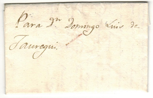 SPAIN - 1826 (NOV.20.) stampless 