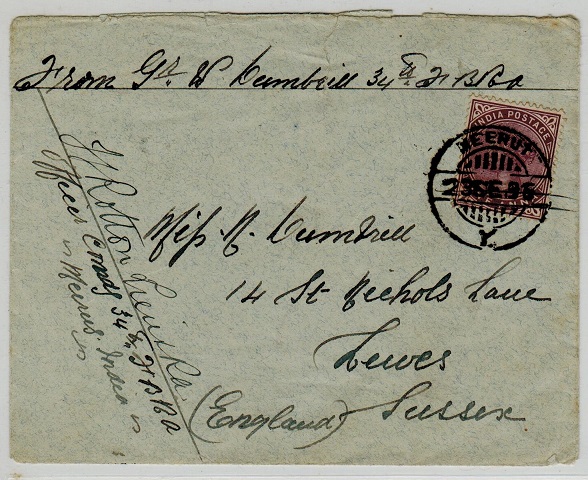 INDIA - 1896 1a rate 