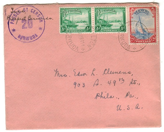 BERMUDA - 1941 3d rate 