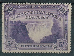 RHODESIA - 1905 5/- violet 