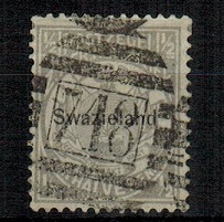 SWAZILAND - 1889 1/2d grey cancelled by 