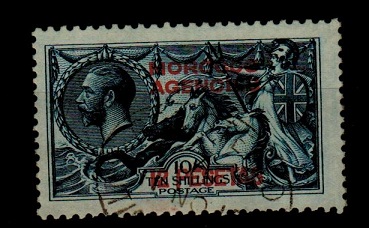 MOROCCO AGENCIES - 1914 12p on 10/- indigo blue 