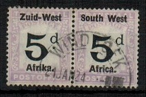 SOUTH WEST AFRICA - 1923 5d black and violet 