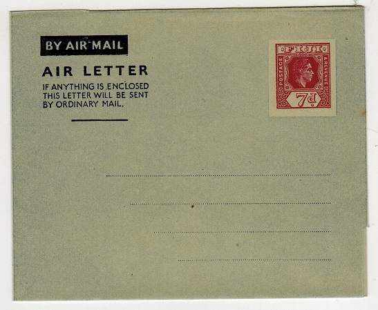 FIJI - 1947 7d maroon air letter unused.  H&G 1.