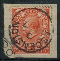 ASCENSION - 1912-22 2d orange (die 1) adhesive of GB cancelled ASCENSION cds.  SG Z42.
