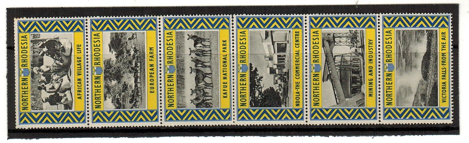 NORTHERN RHODESIA - 1950 (circa) se-tenant