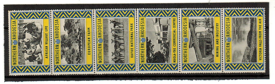 NORTHERN RHODESIA - 1950 (circa) se-tenant 