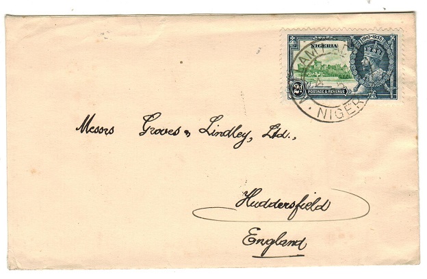 NIGERIA - 1935 2d rate cover to UK bearing 