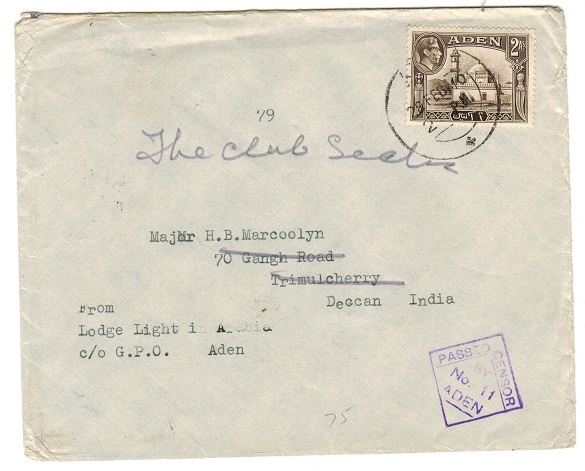 ADEN - 1940 2a rate 