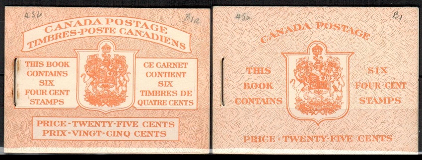 CANADA - 1954 25c orange BOOKLET