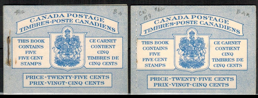 CANADA - 1954 25c blue BOOKLET