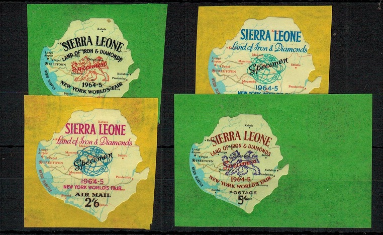SIERRA LEONE - 1964 1d,9d, 2/6d and 5/-