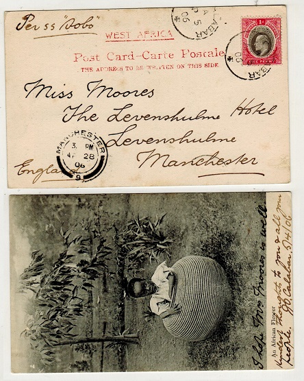SOUTHERN NIGERIA - 1906 1d rate postcard use to UK.
