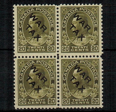 CANADA - 1915 20c olive green 