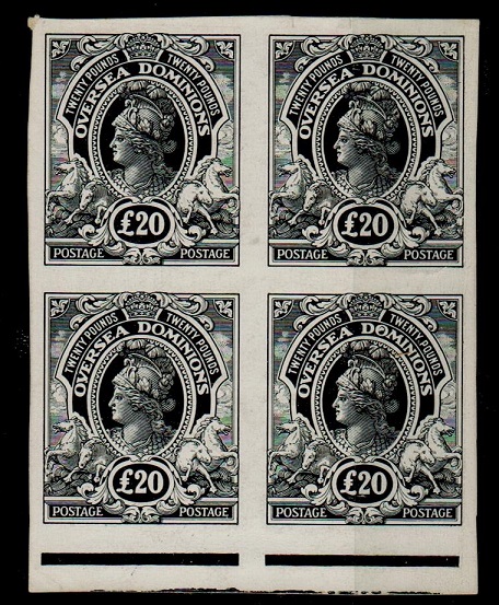 COLONIAL PROOFS - 1910 20 black 