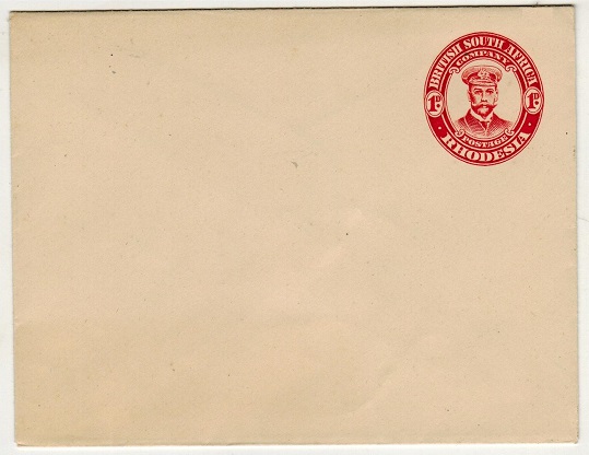 RHODESIA - 1913 1d red on cream 