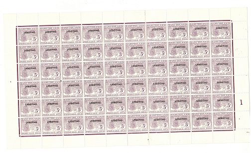 BASUTOLAND - 1966 5c violet 