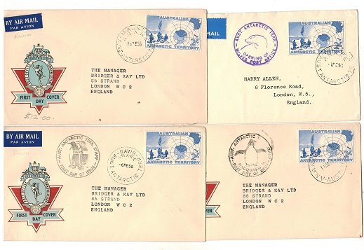 AUSTRALIA - 1957/8 range of four different 